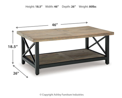 Bristenfort Coffee Table and 2 End Tables