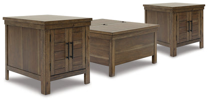 Moriville Lift-top Coffee Table and 2 End Tables