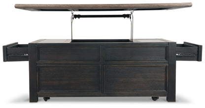 Tyler Creek Coffee Table and 2 End Tables with Console