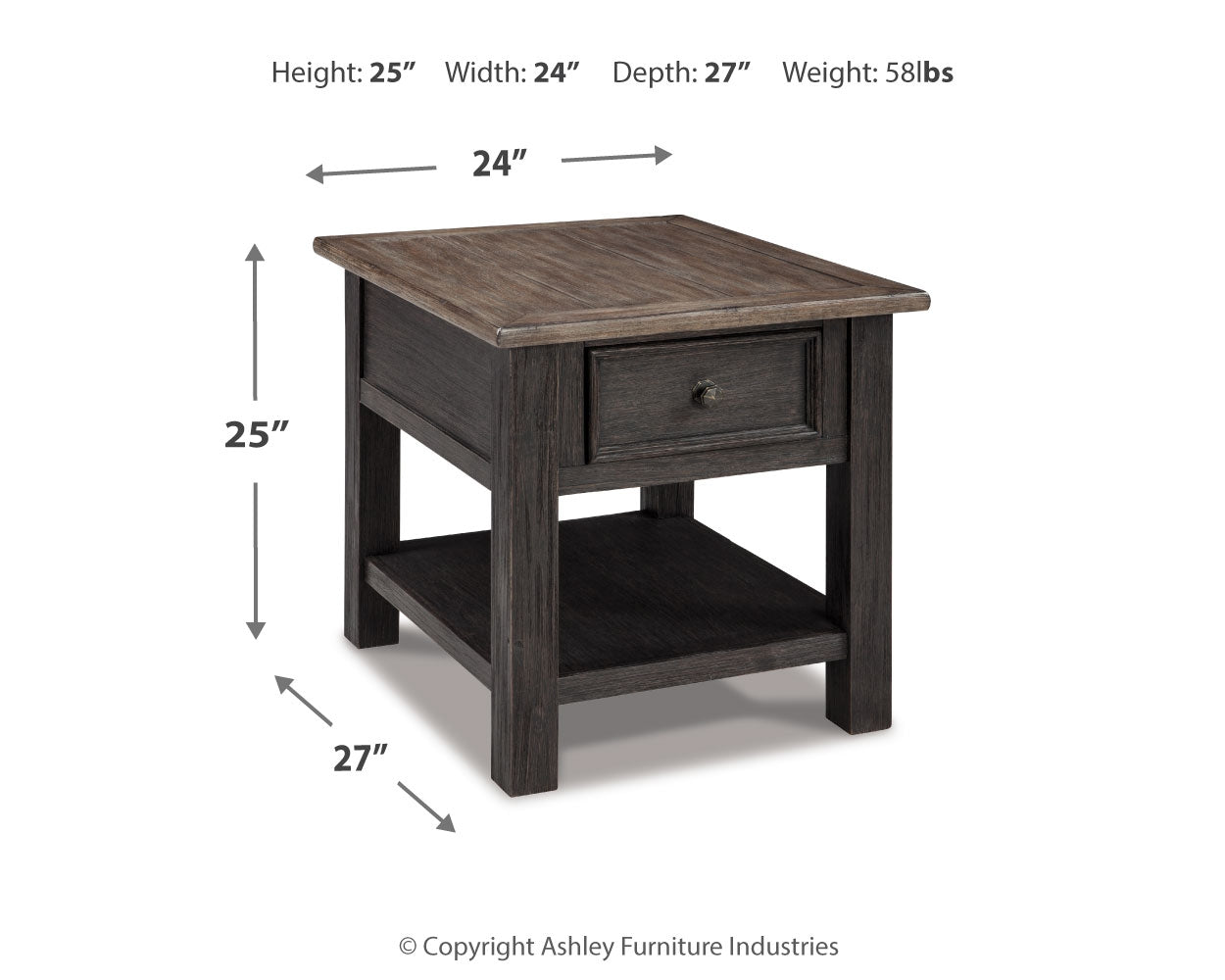 Tyler Creek Coffee Table and 2 End Tables