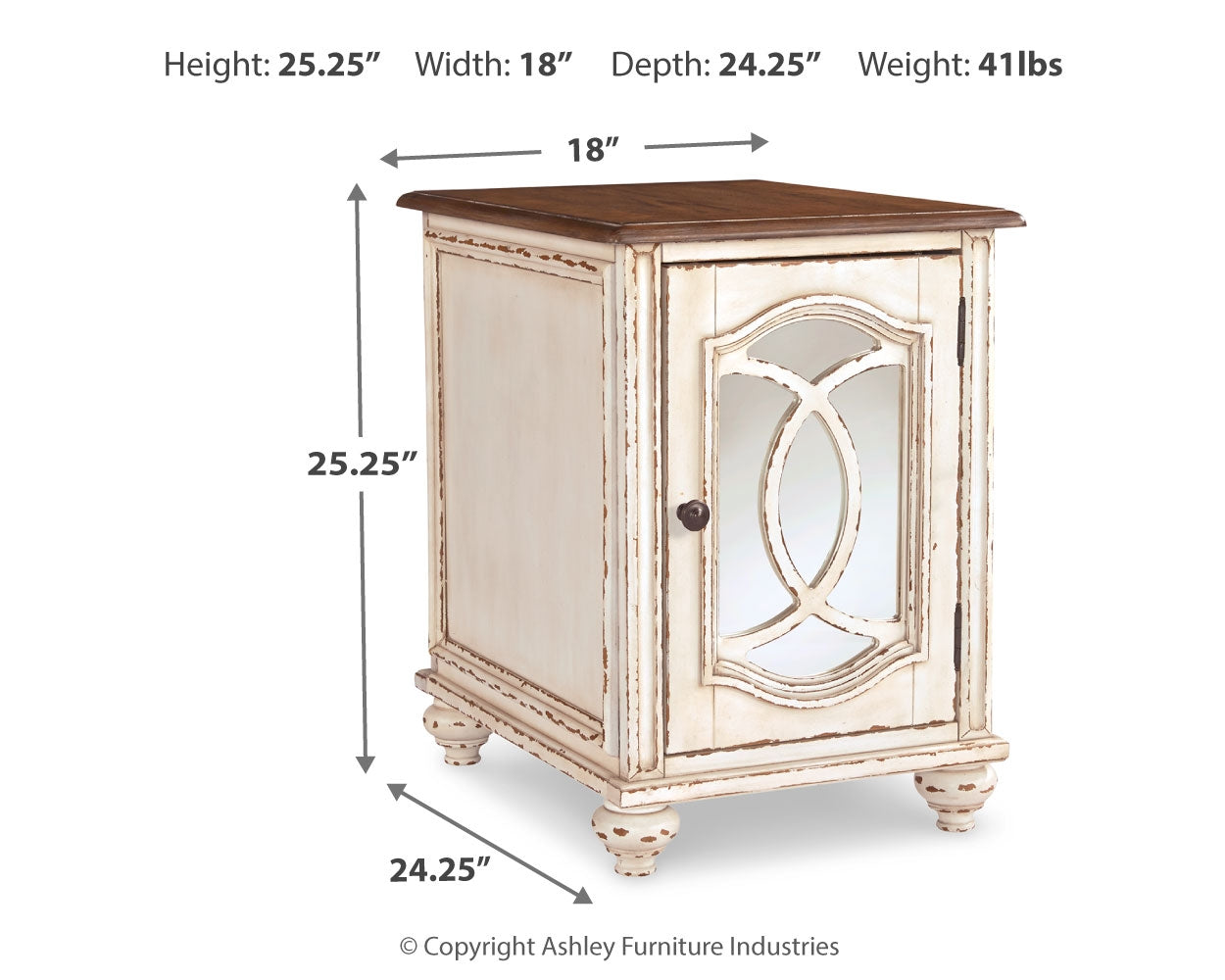 Realyn Coffee Table and 2 End Tables