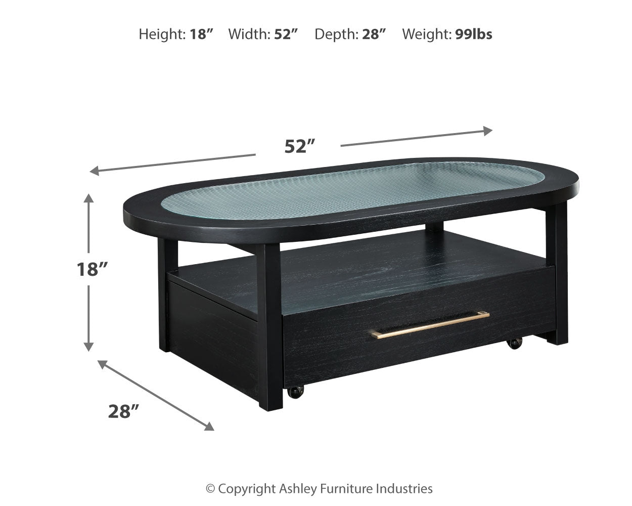 Winbardi Coffee Table and 2 Chairside End Tables