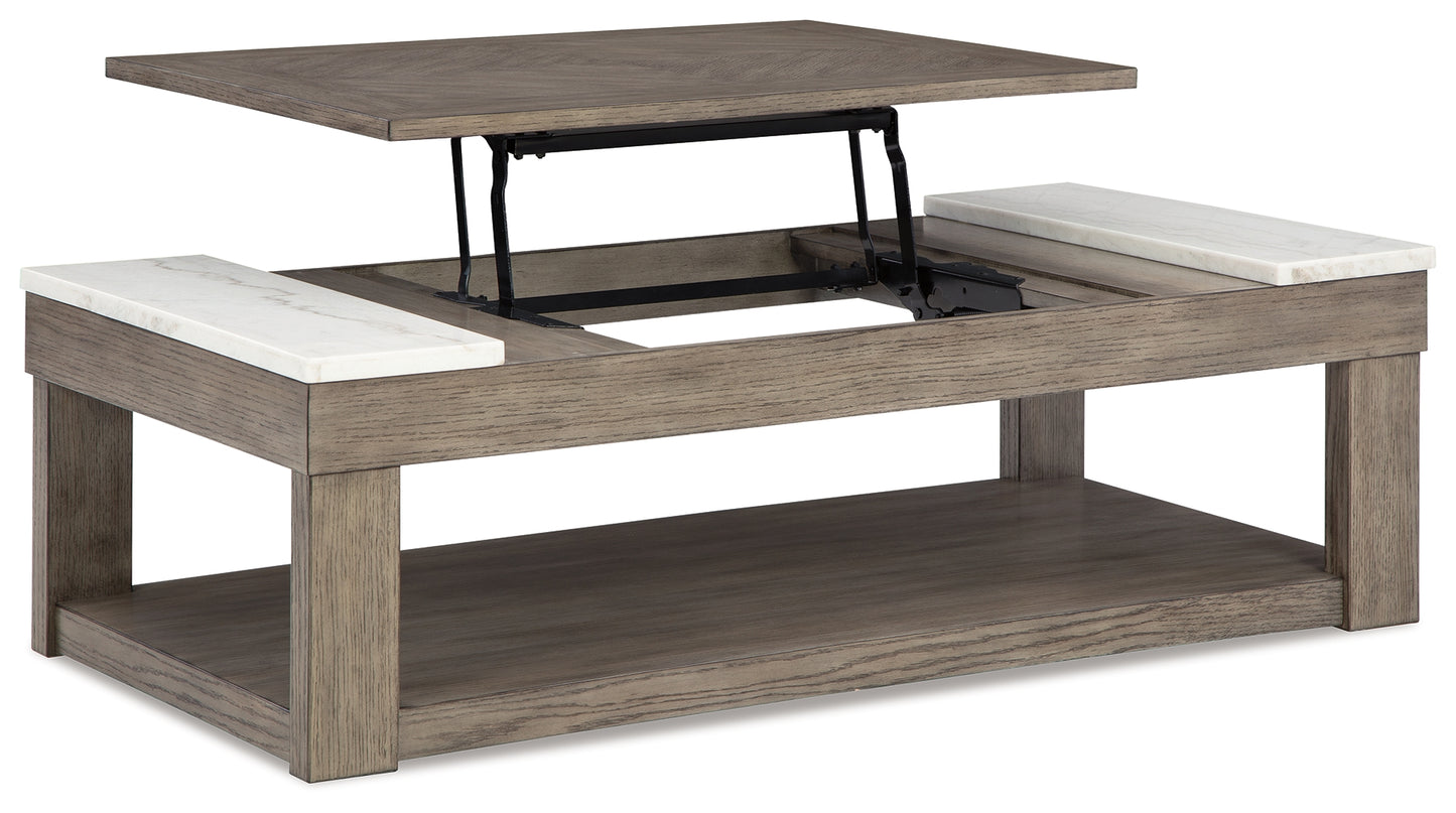 Loyaska Lift-top Coffee Table and 2 End Tables
