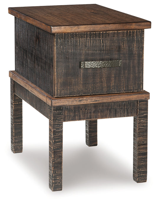 Stanah Chairside End Table with USB Ports & Outlets