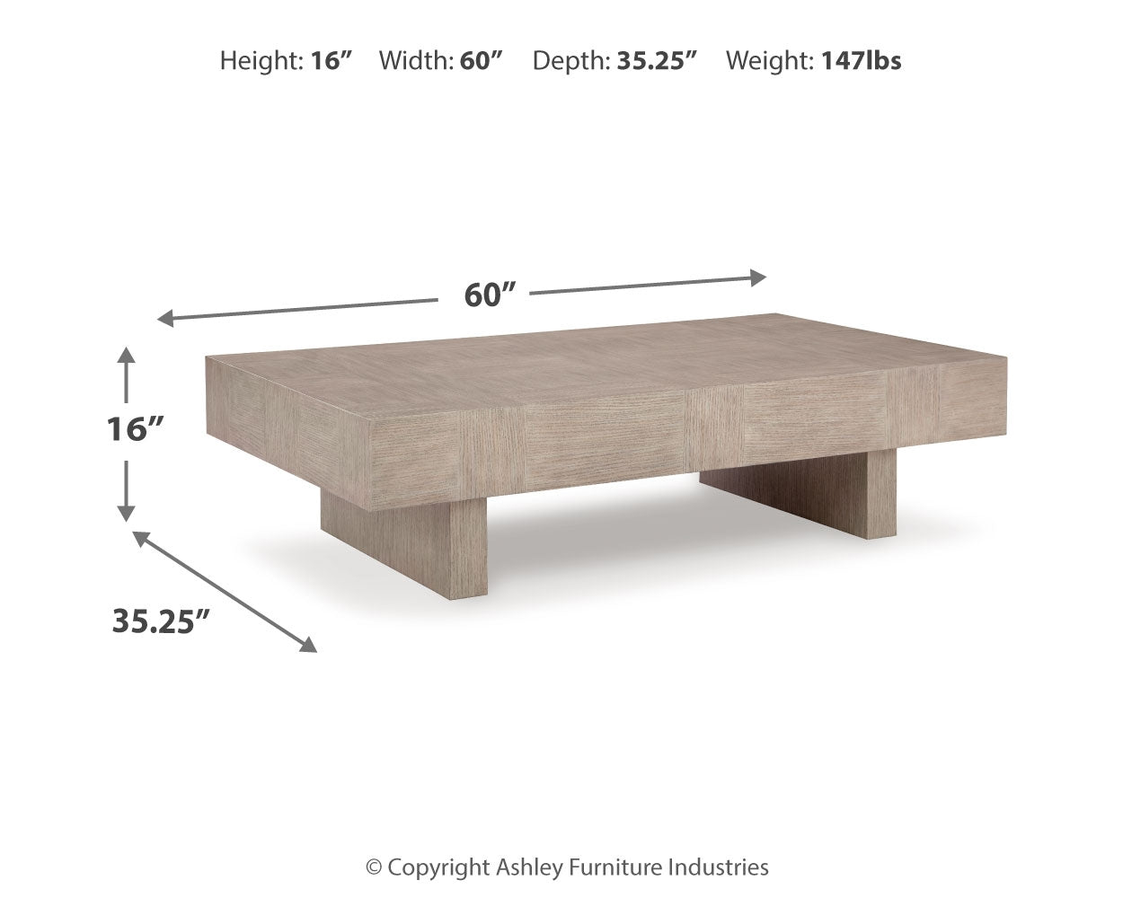 Jorlaina Coffee Table and 2 End Tables