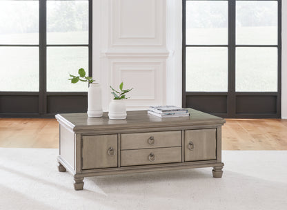 Lexorne Coffee Table and 2 End Tables