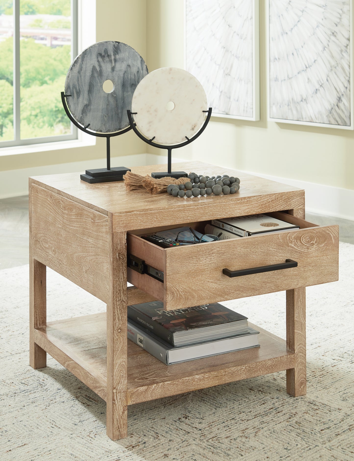 Belenburg Coffee Table and 2 End Tables