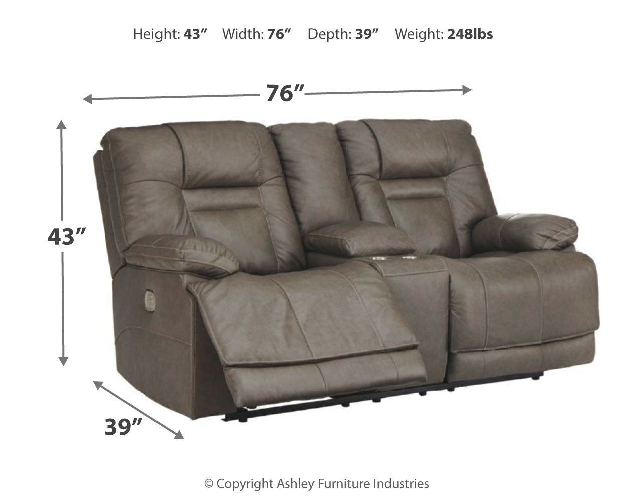 Wurstrow Power Reclining Sofa, Loveseat and Recliner