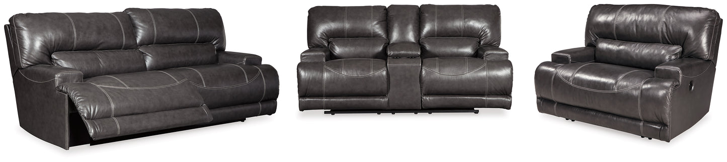 McCaskill Reclining Sofa and Loveseat with Power Recliner