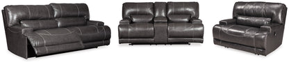 McCaskill Reclining Sofa and Loveseat with Power Recliner