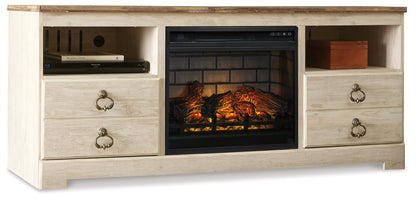 Willowton 64" TV Stand with Electric Fireplace