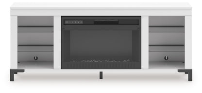 Brollevi 60" TV Stand with Electric Fireplace