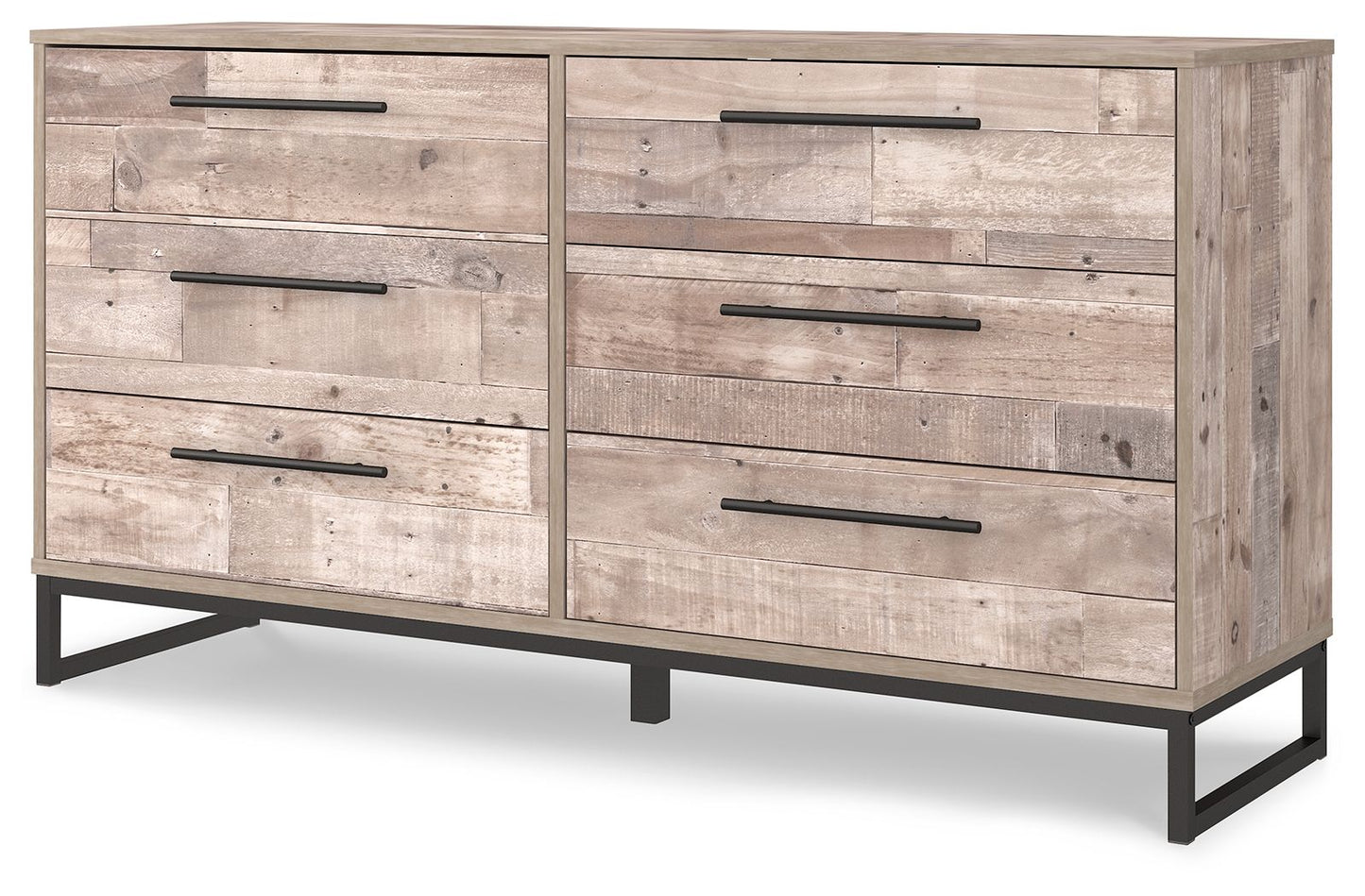 Neilsville - Six Drawer Dresser - Vinyl-Wrapped - Whitewash