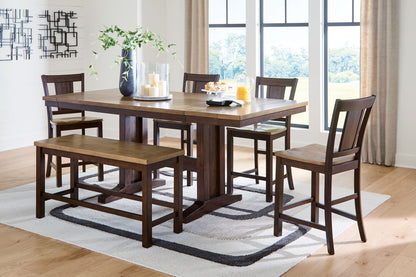 Rylandeen - Counter Height Extension Dining Table Set