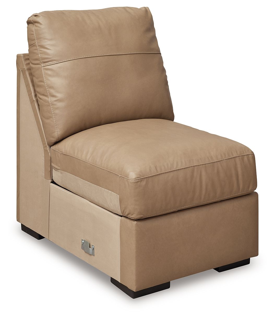 Bandon - 3-Piece Sectional With Laf Loveseat - Leather Match - Toffee