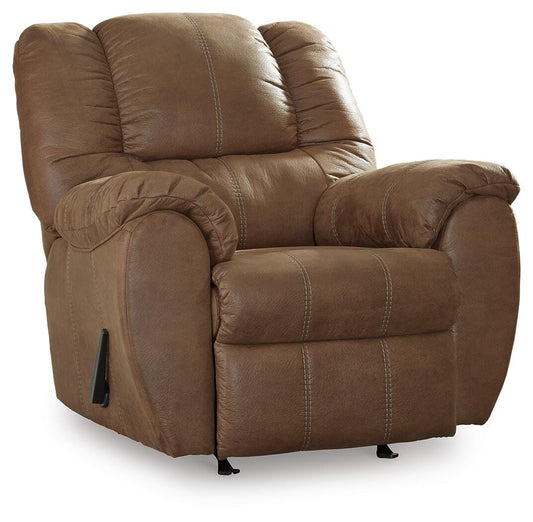McGann - Rocker Recliner - Saddle - Faux Leather