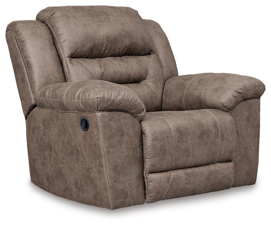 Stoneland - Rocker Recliner - Fossil - Faux Leather