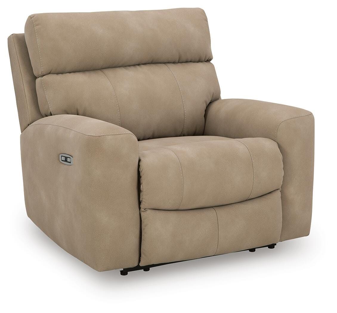 Next-Gen Durapella - Power Recliner With Adjustable Headrest - Sand - Faux Leather