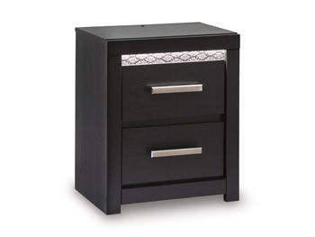 Shoralli - Two Drawer Night Stand - Black