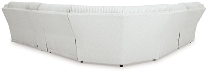 Top Tier - 6-Piece Reclining Sectional With Laf Chaise - Fabric - Alloy