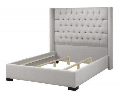 Messina King Platform Bed - Grey