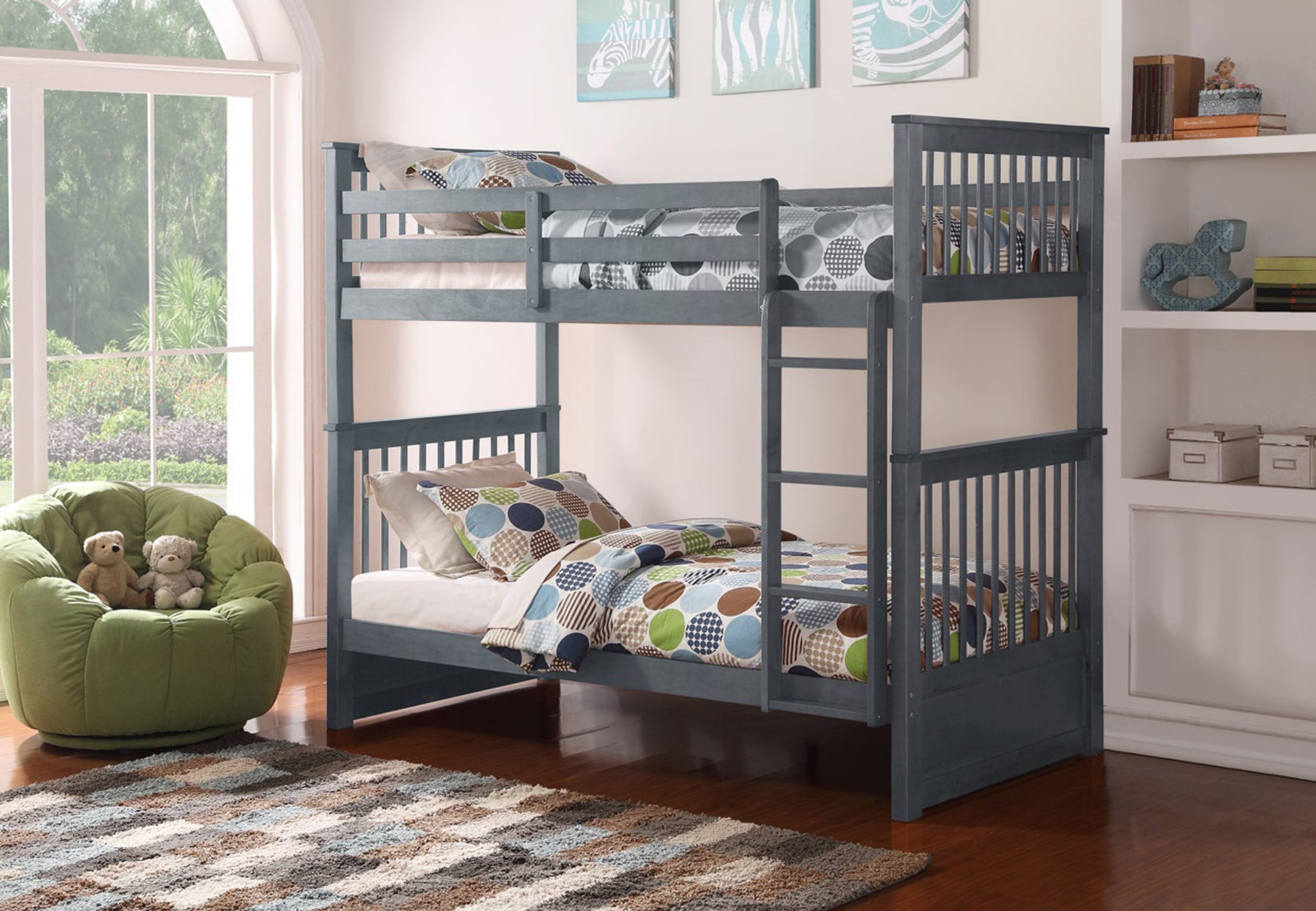 IF-121 G Single Over single Bunk bed - mrfurnitureandmattress