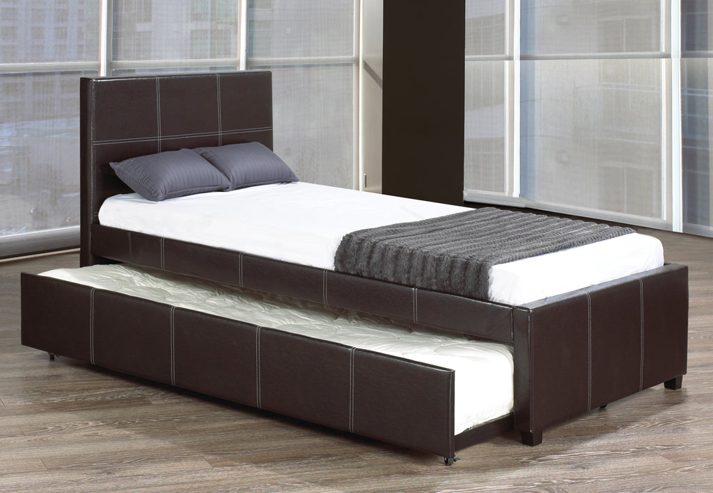 IF-132 platform bed with 39" pull out trundle - mrfurnitureandmattress